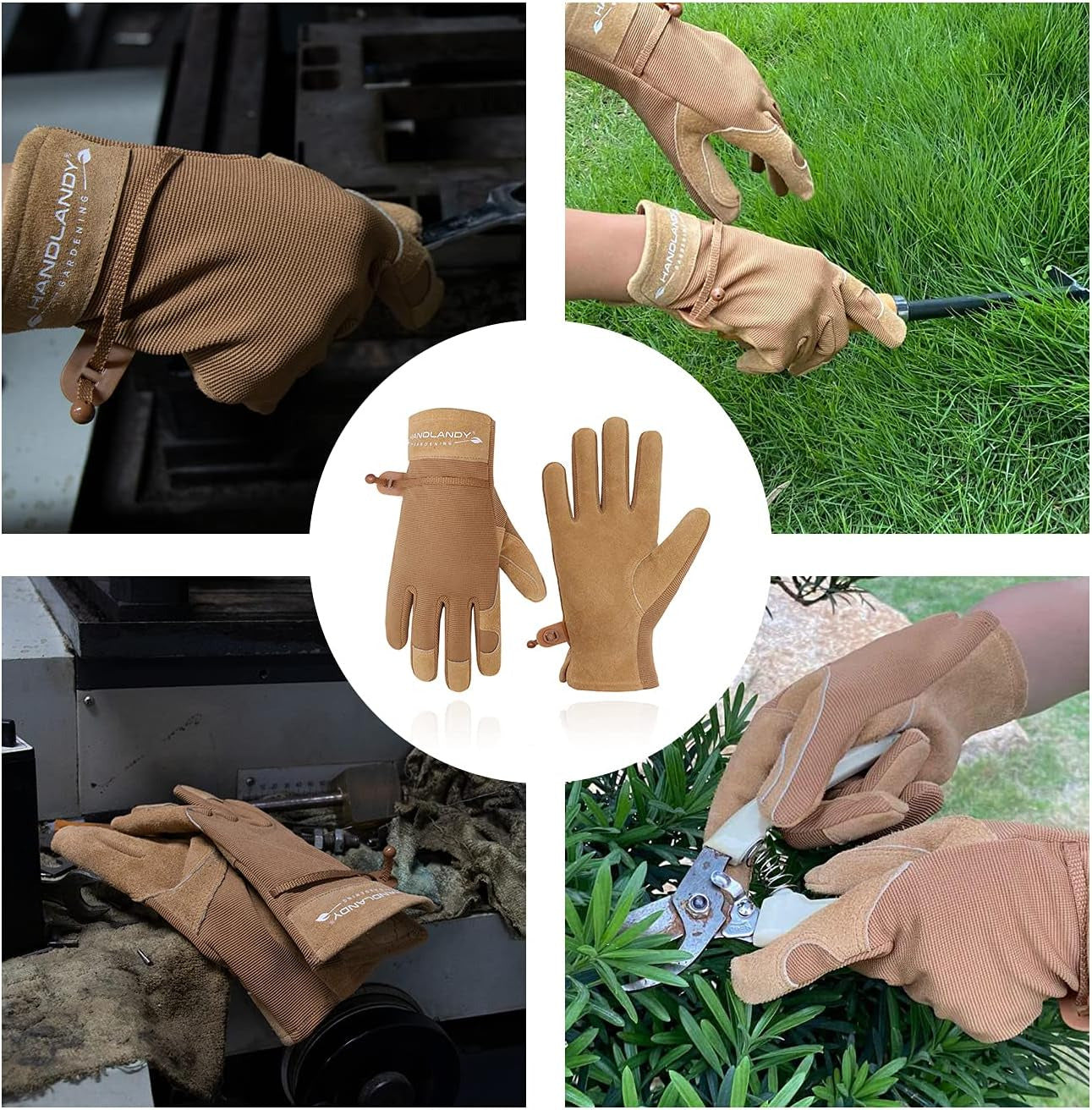 Gardening Gloves for Women Flexible & Durable, Breathable Utility Work Gloves He