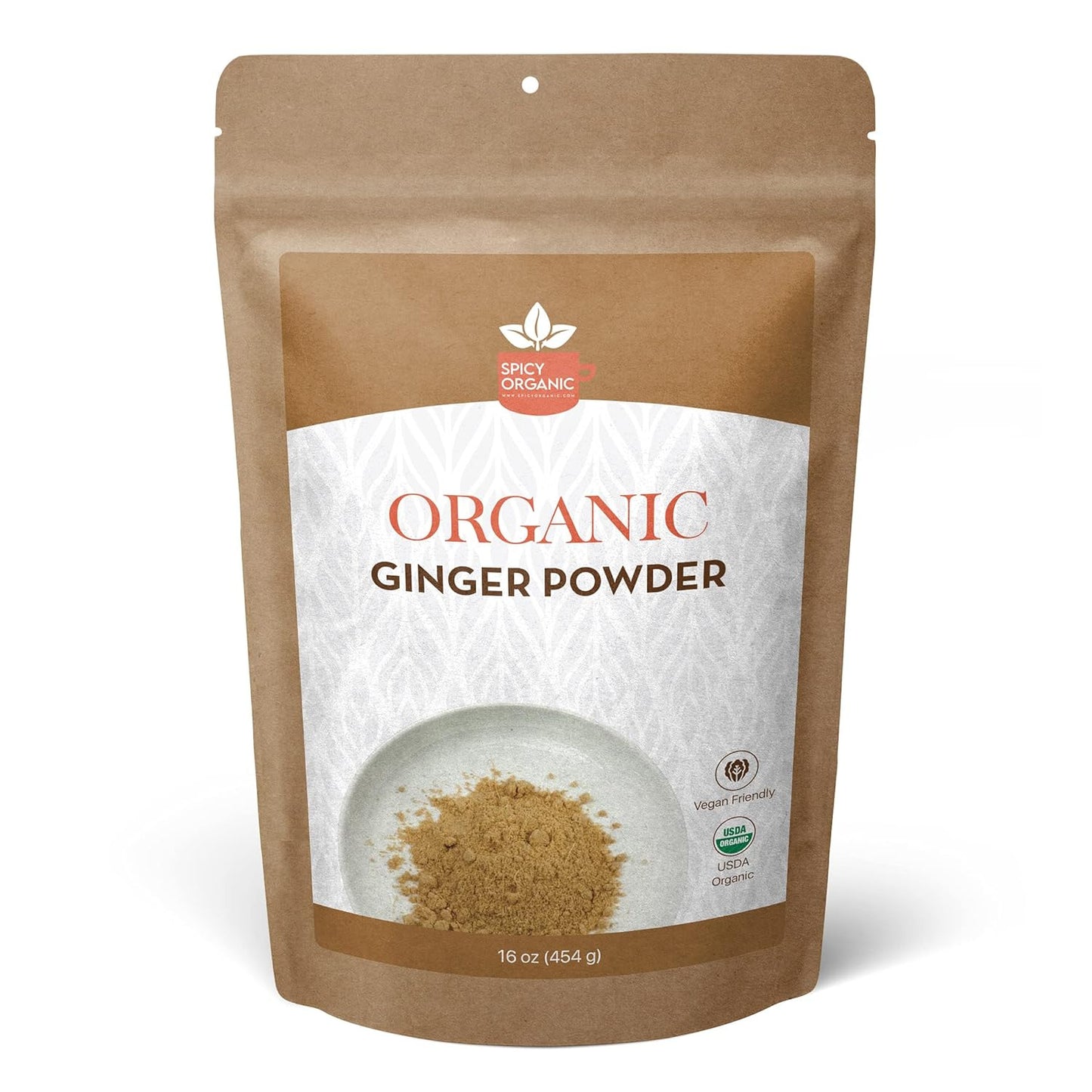 Ginger Root Powder – 16 Oz. – Freshly Ground from Raw, Indian Ginger, Dried Spic