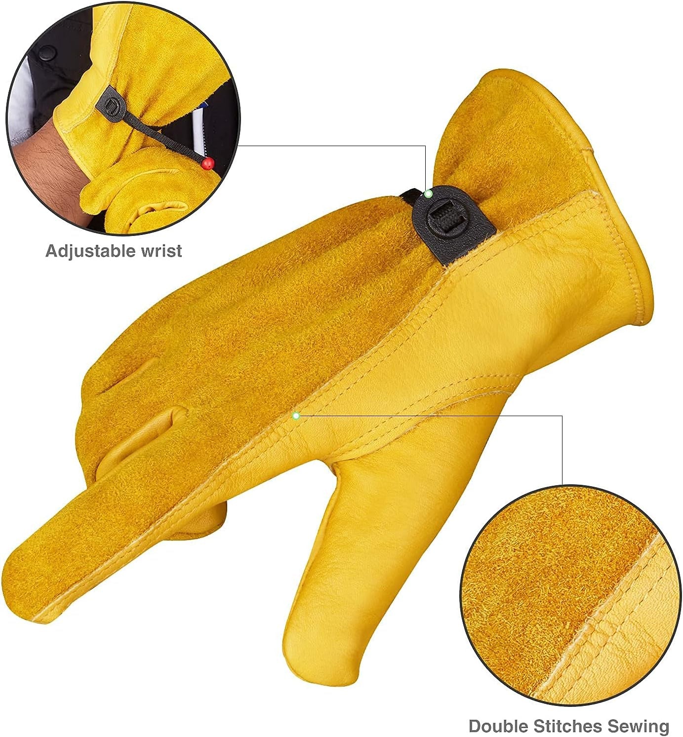 Gardening Gloves for Men & Women Thorn Proof with Adjustable Wrist Heavy Duty Co