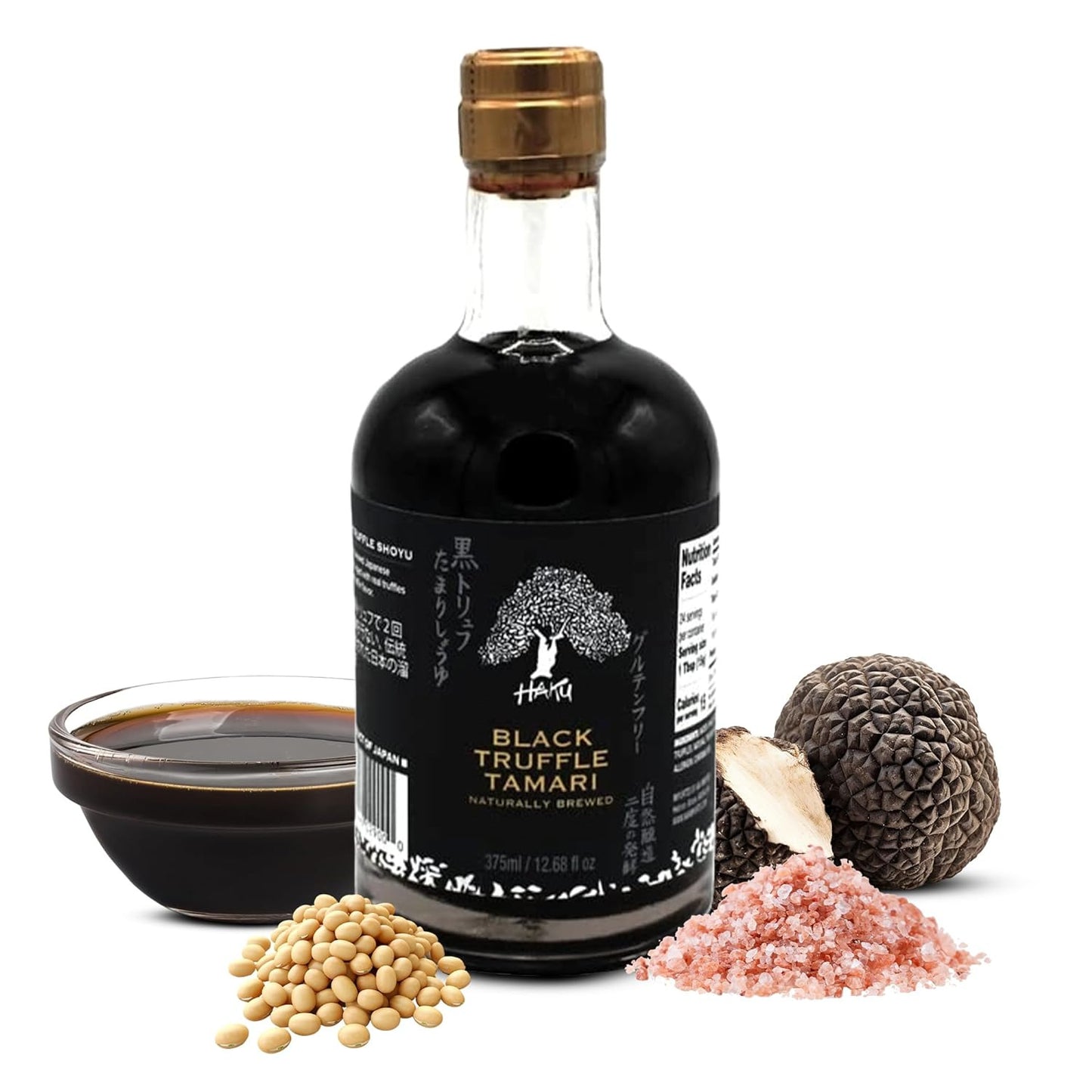 Black Truffle Tamari Naturally Brewed Aged 2 Years, 12.68 Oz (375 Ml) - Traditio