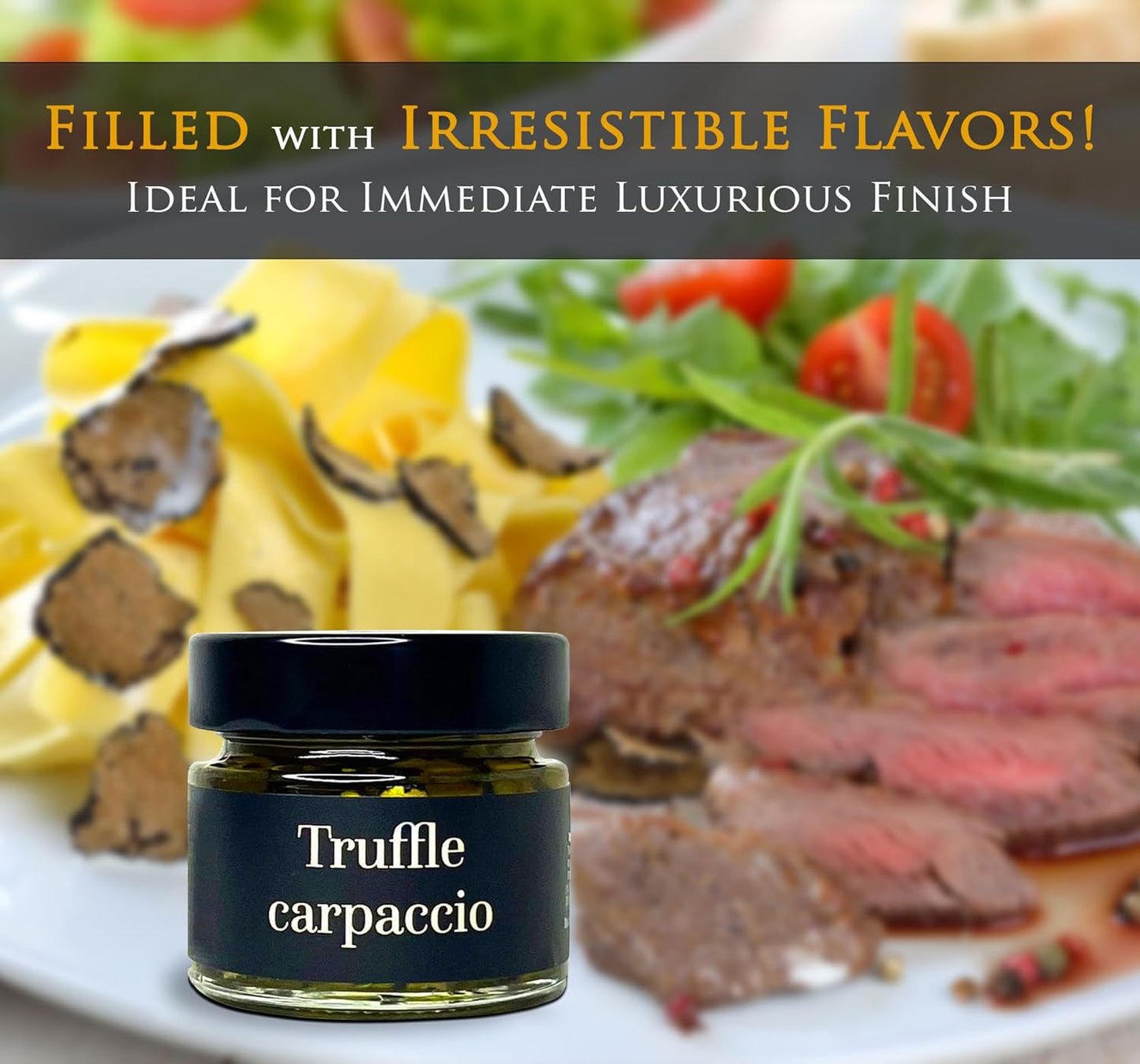 Luca’S Truffles 100% Italian Black Summer Truffle Carpaccio (500G) – Fresh Black