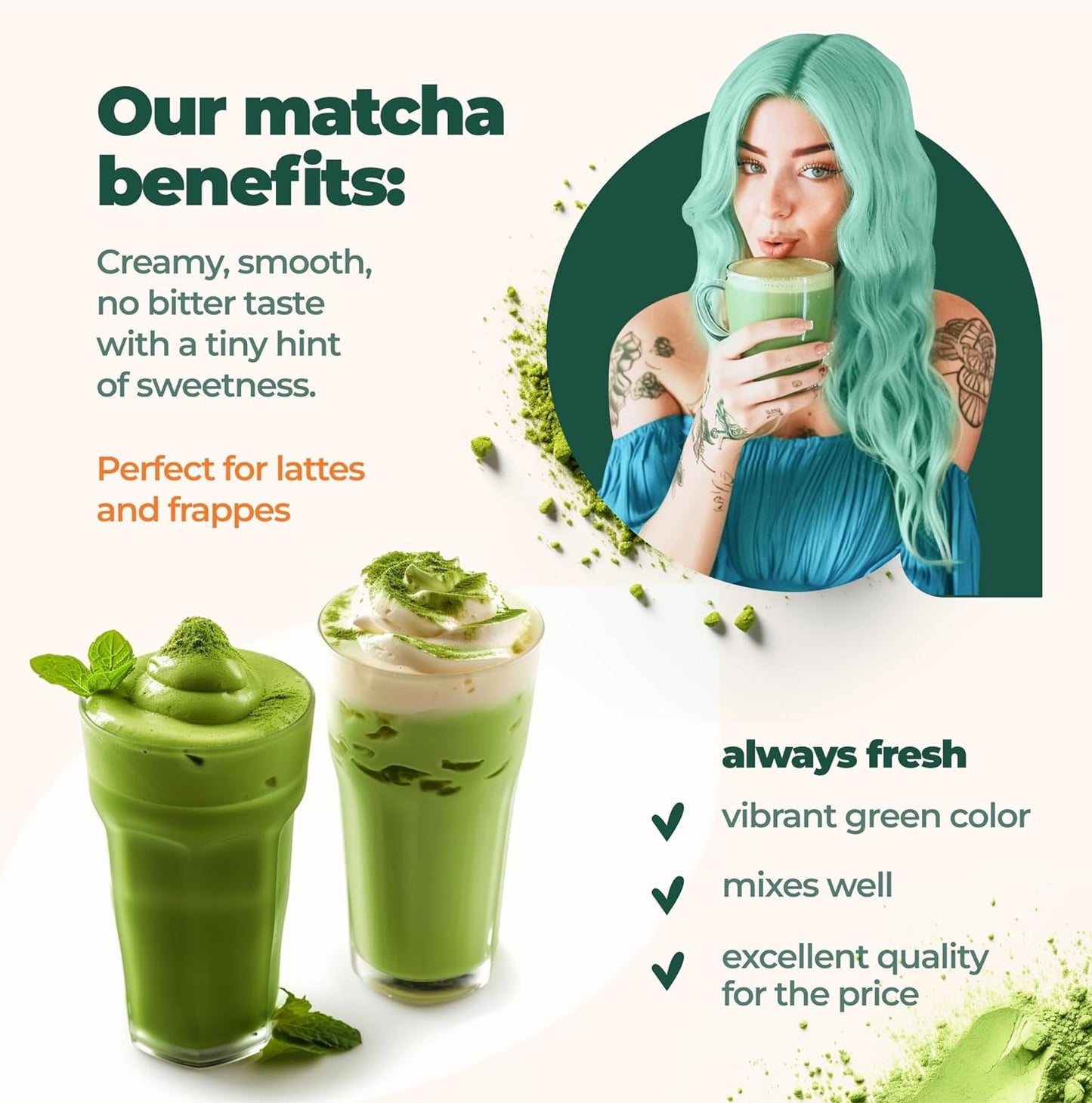 Matcha Powder from Japan, Organic Matcha Green Tea Powder, No Sugar Added Matcha