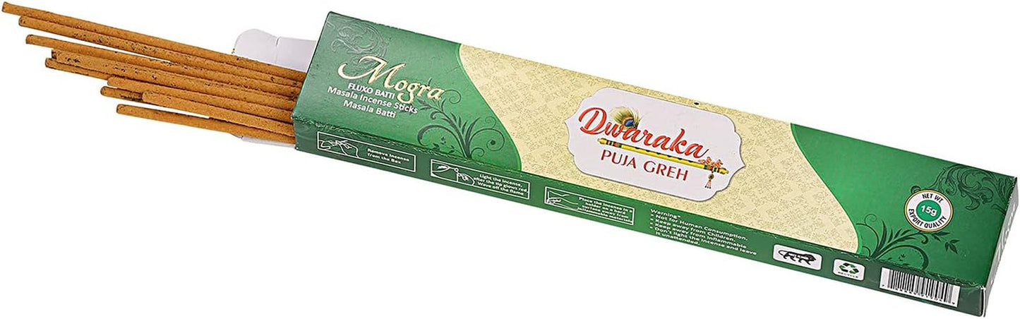 Incense Sticks - Mogra/Arabian Jasmine, 100 Sticks, All Natural, Chemical Free