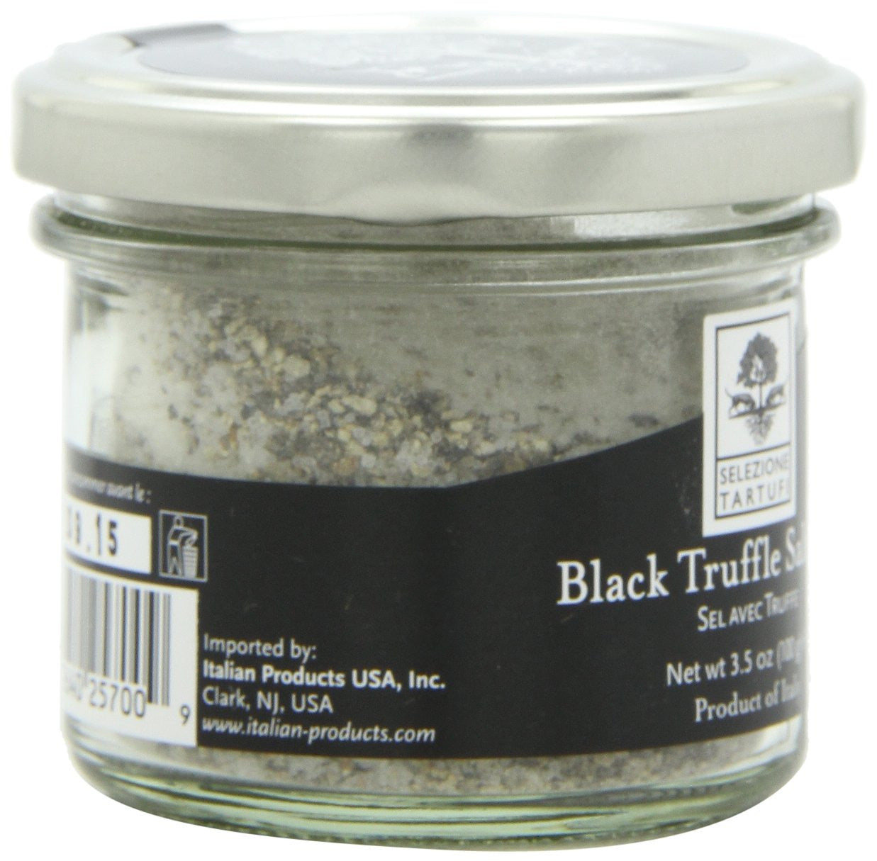 Black Truffle Sea Salt 10% - Truffle Salt for Finishing & Cooking (3.5 Ounces)