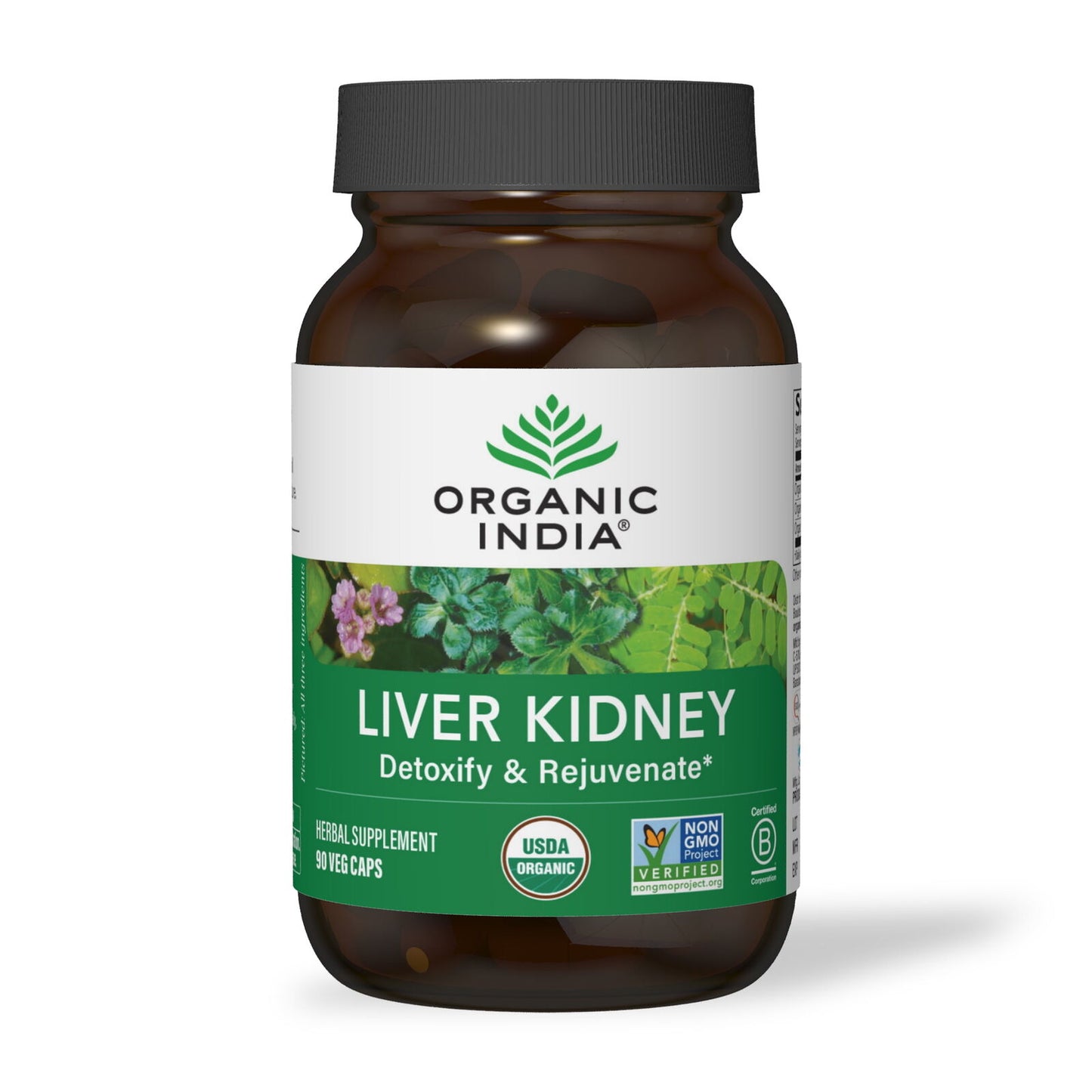 Liver Kidney Herbal Supplement 90 Vegetarian Capsules