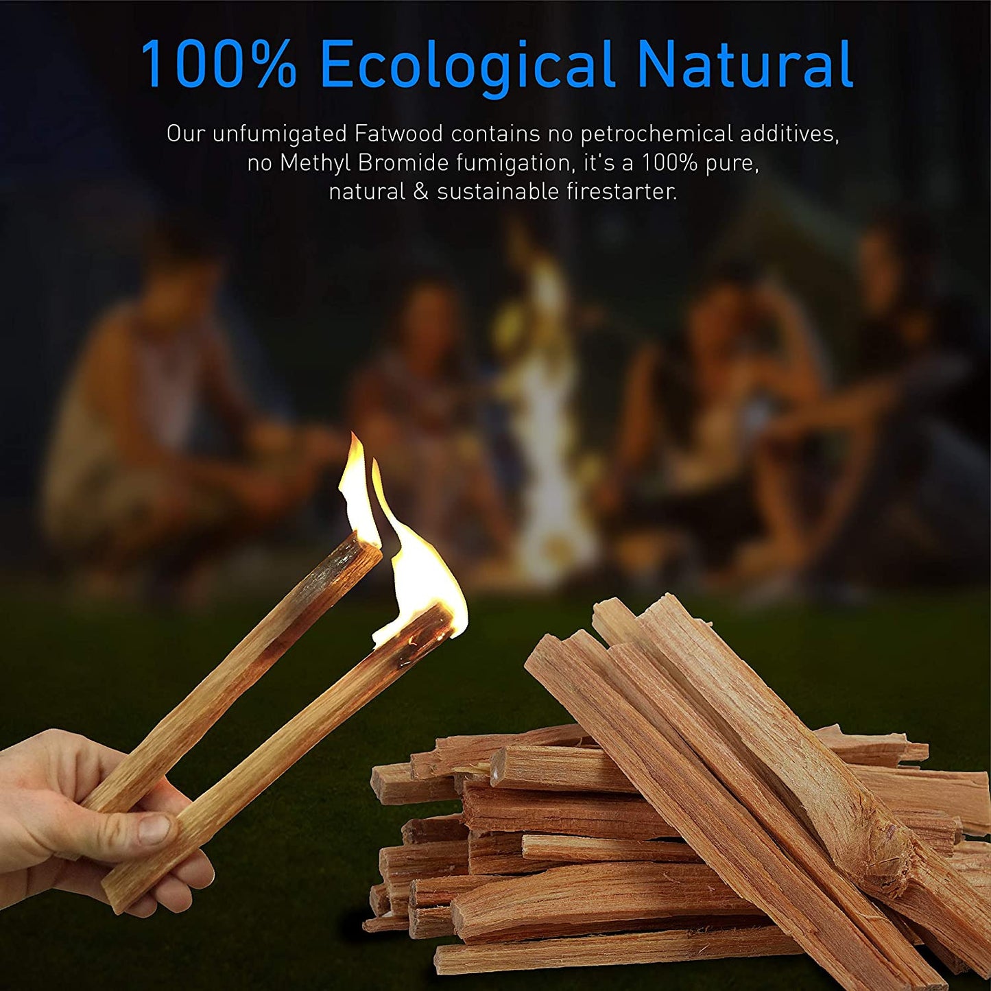 Eco-Stix Fatwood Fire Starter Kindling Firewood Sticks Bulk Packaged Firestarter