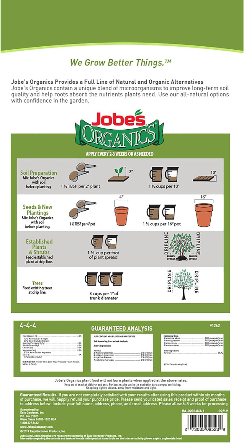 Jobe’S Organics Granular All Purpose Fertilizer, Easy Plant Care Fertilizer for