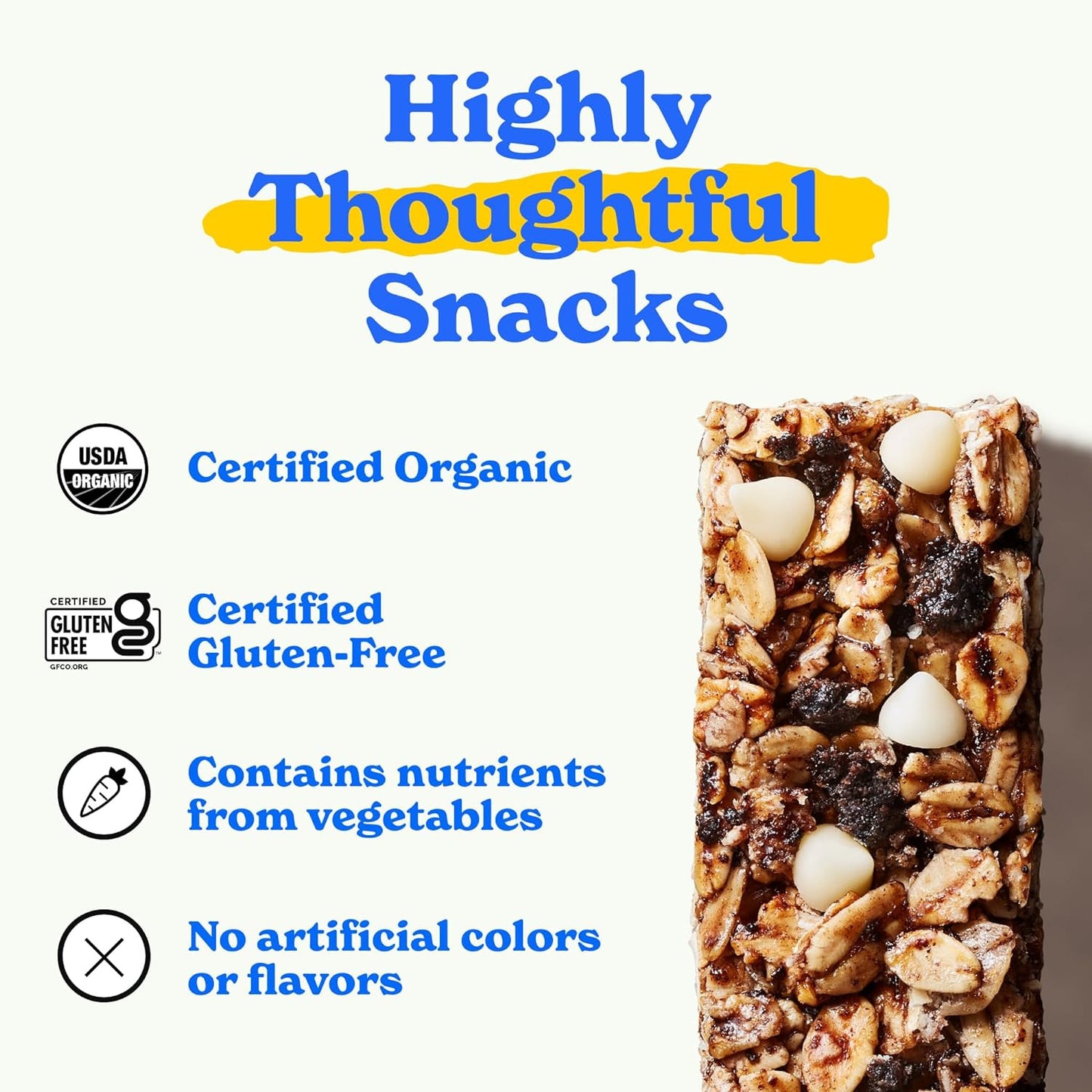 Madegood Cookies & Creme Granola Bars (36 Count, 0.85Oz Each) Contain Nutrients