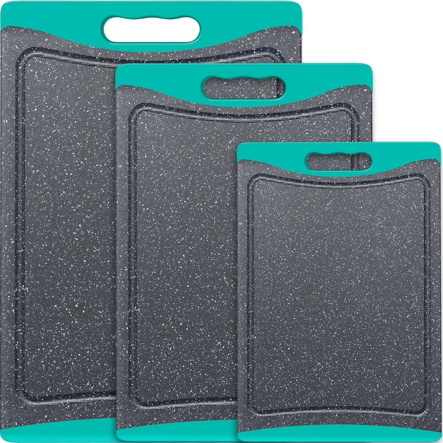 Extra Large Cutting Boards, Plastic Cutting Boards for Kitchen (Set of 3) Cuttin