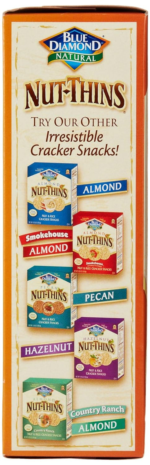 Blue Diamond Almond Nut Thins, Cheddar Cheese, 4.25 Oz