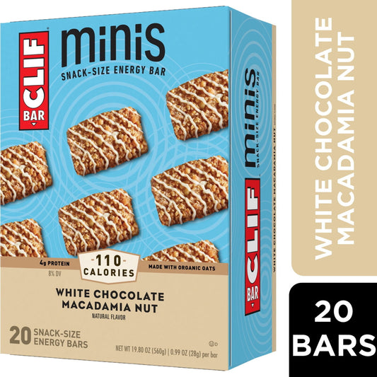 Minis - White Chocolate Macadamia Nut Flavor - Made with Organic Oats - 4G Prote