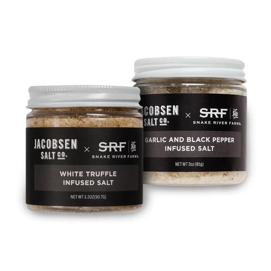 X Jacobsen White Truffle/Black Pepper Garlic Sea Salt 2 Pack