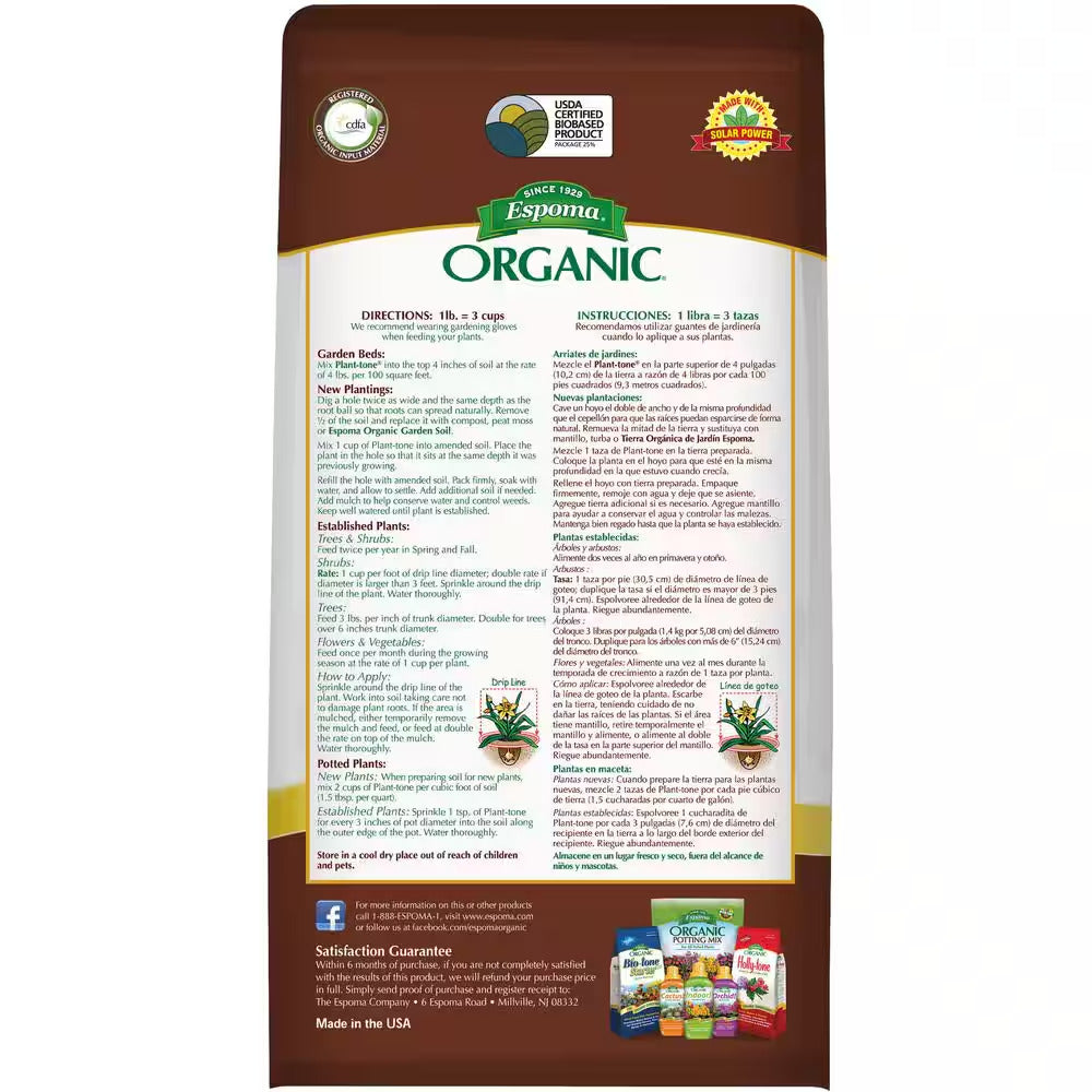 Plant Tone 8 Lb. Organic All Purpose Plant Food 5-3-3