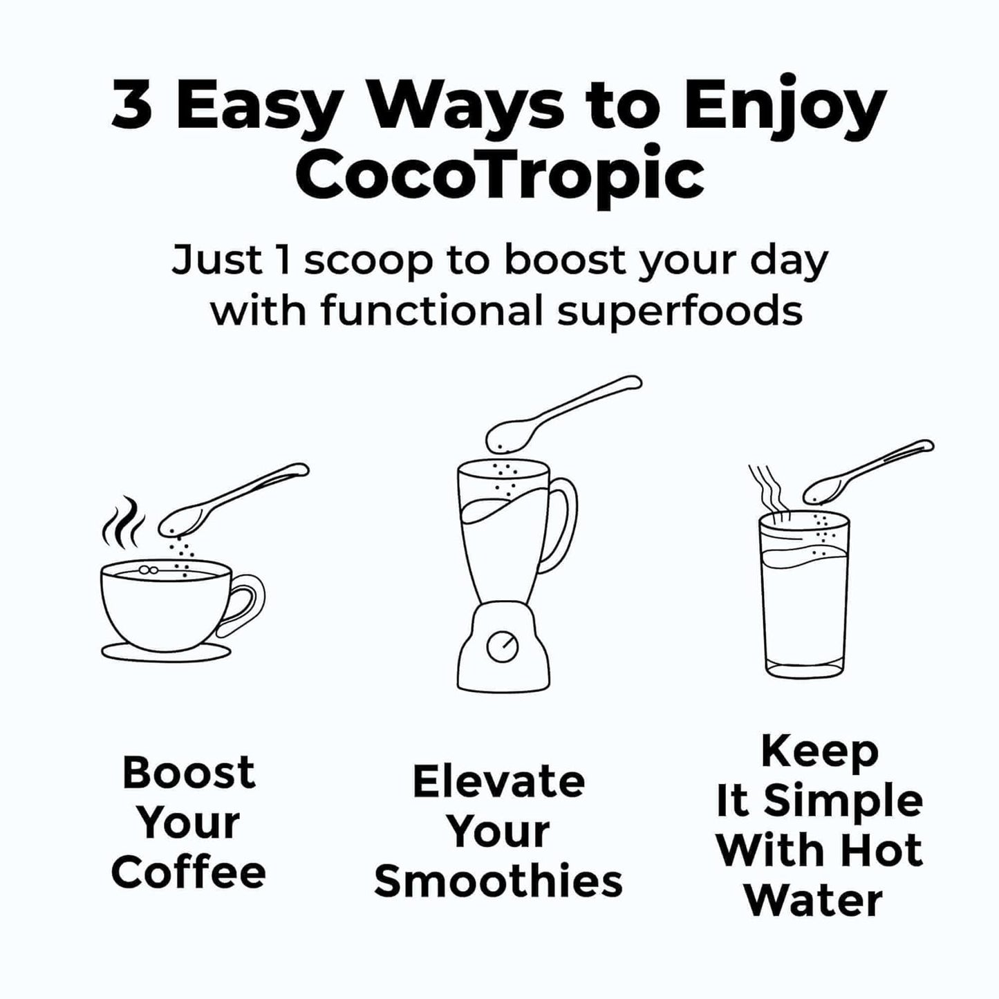 Organic Cocotropic Superfood Mushroom Hot Chocolate Mix, 16 Oz | Non-Gmo, Vegan,