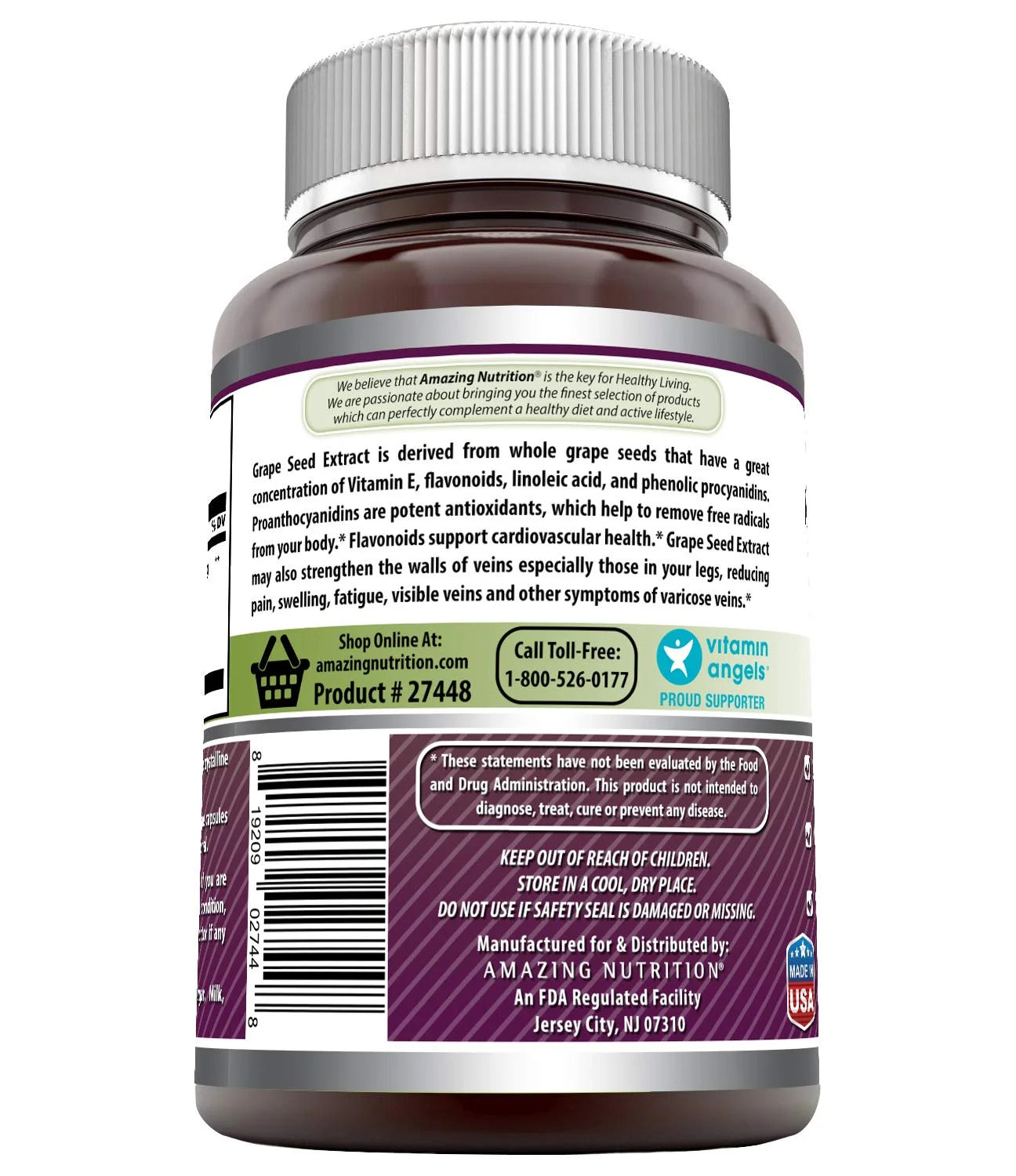 Grapeseed Extract 16000 Mg per Serving 240 Veggie Capsules - 20:1 Extract Equiva