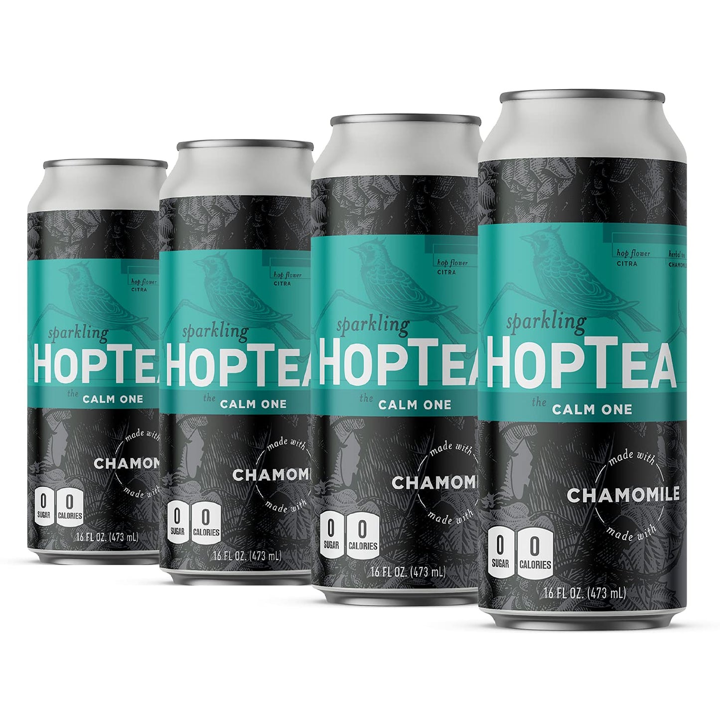 Sparkling Hoptea - the Calm One (12Pk - 16Oz Cans)- Craft Brewed NA Beer Alterna