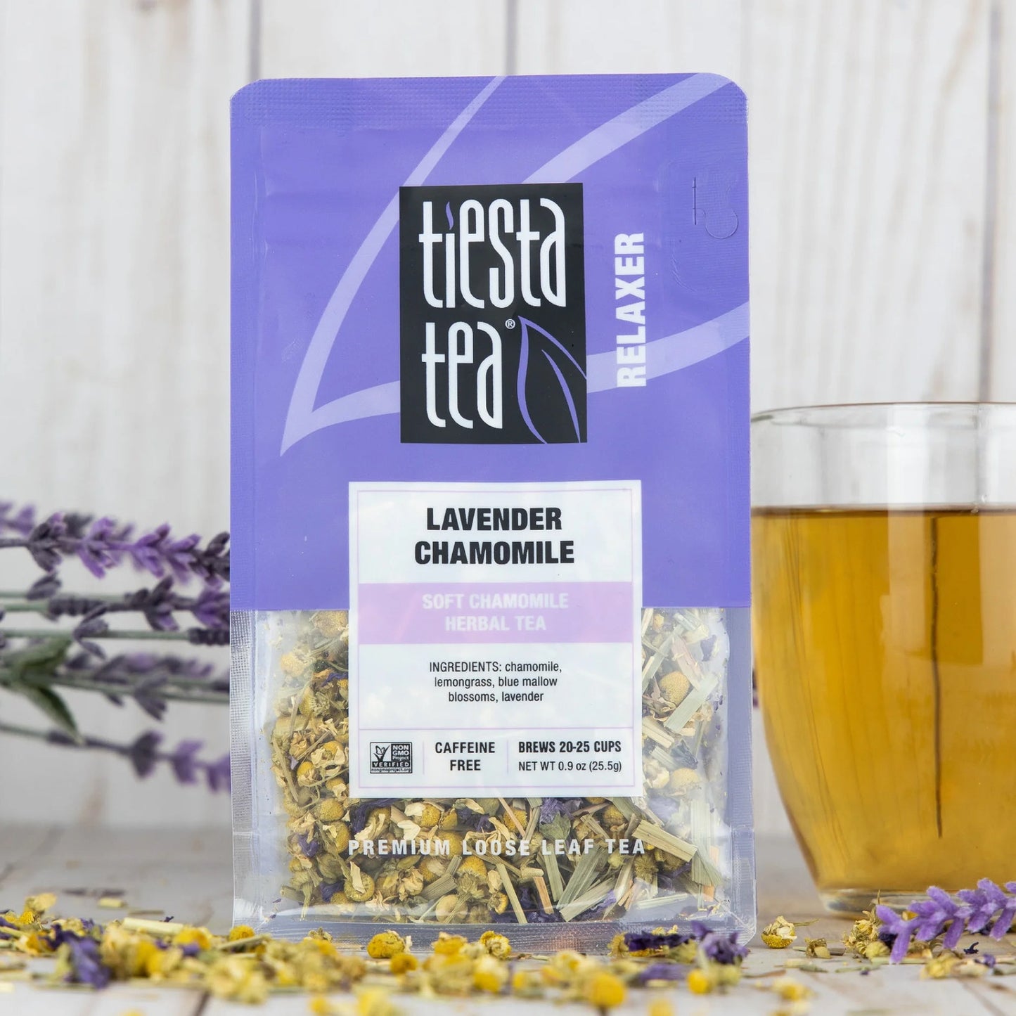 - Lavender Chamomile, Relaxer Loose Leaf Herbal Tea, Caffeine Free, Gmo-Free, Ma