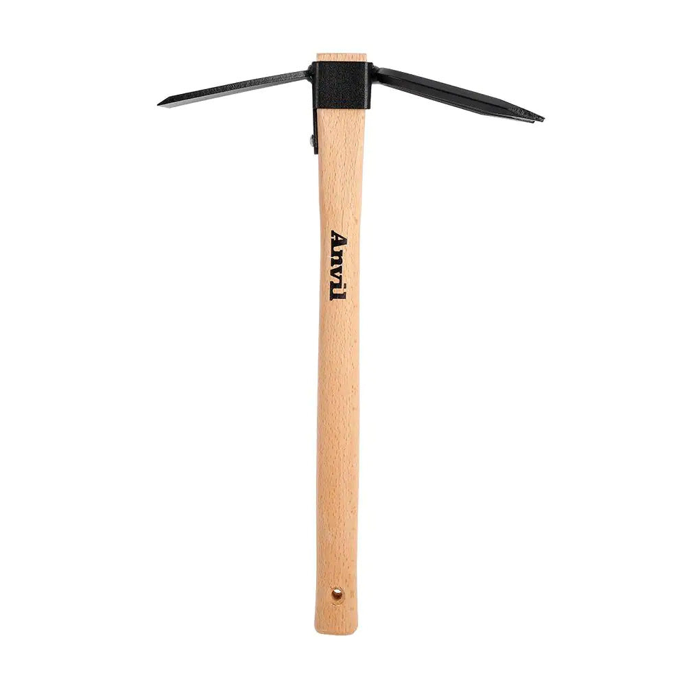 14-2/5 In. Wood Handle Digging Hoe/Cultivator Combo