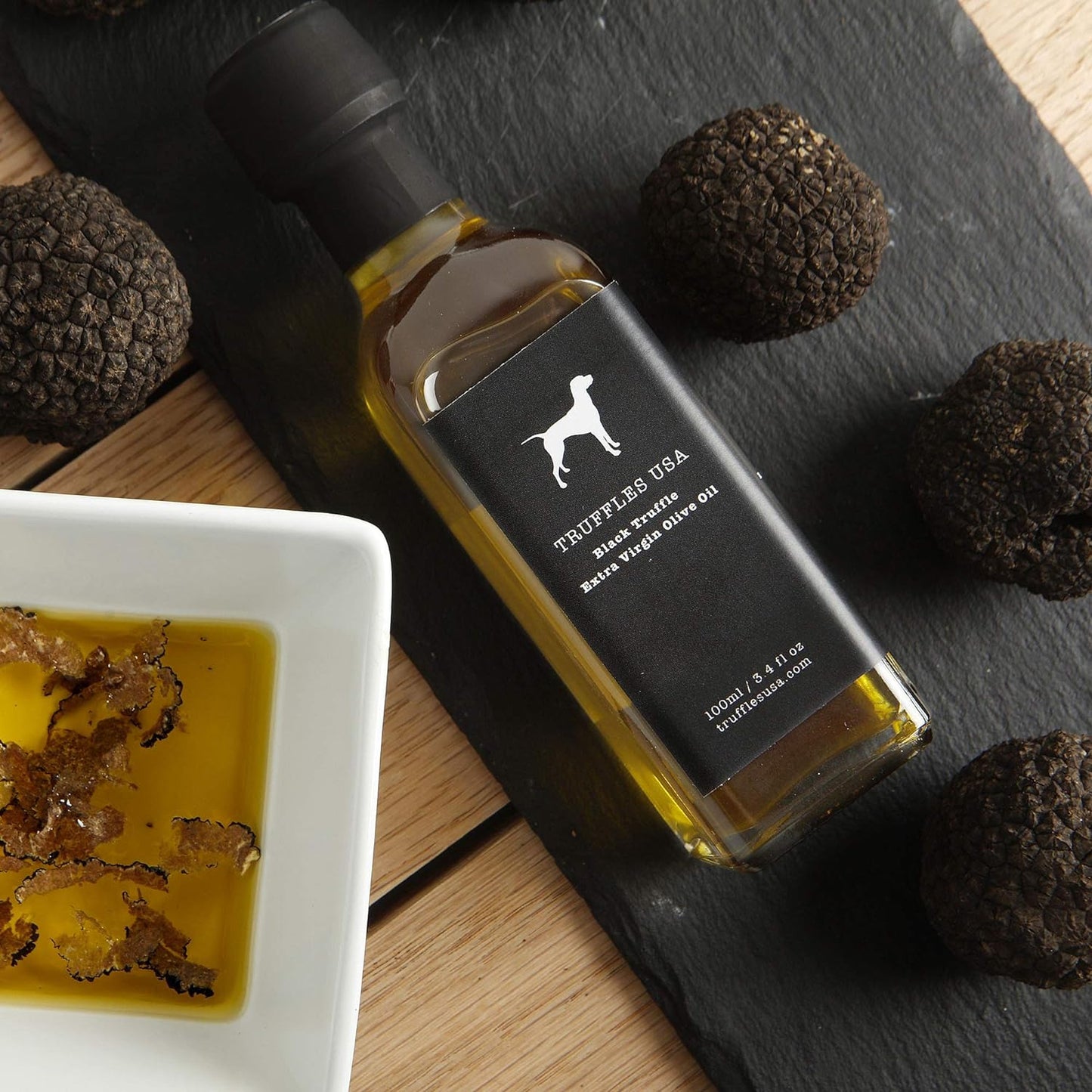 Black Truffle Oil 3.4 Fl Oz (100Ml) - Imported from Italy - Cold Pressed Extra V