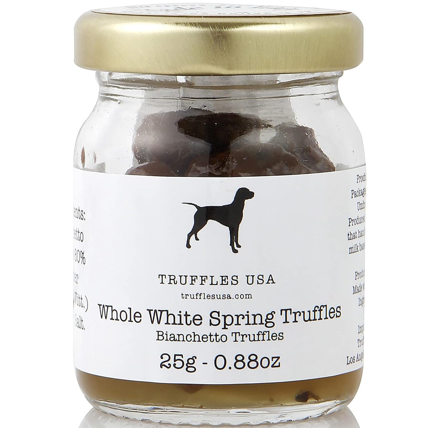 Whole White Spring Truffles 0.88 Oz Jar - Imported from Italy - Shave It or Grat