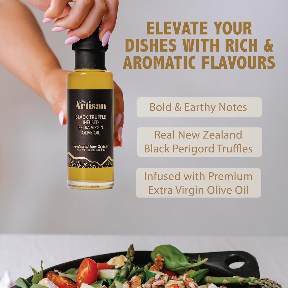 Black Truffle Oil, Gourmet Cooking Oil, Infused Olive Oil, Real Truffle Shavings