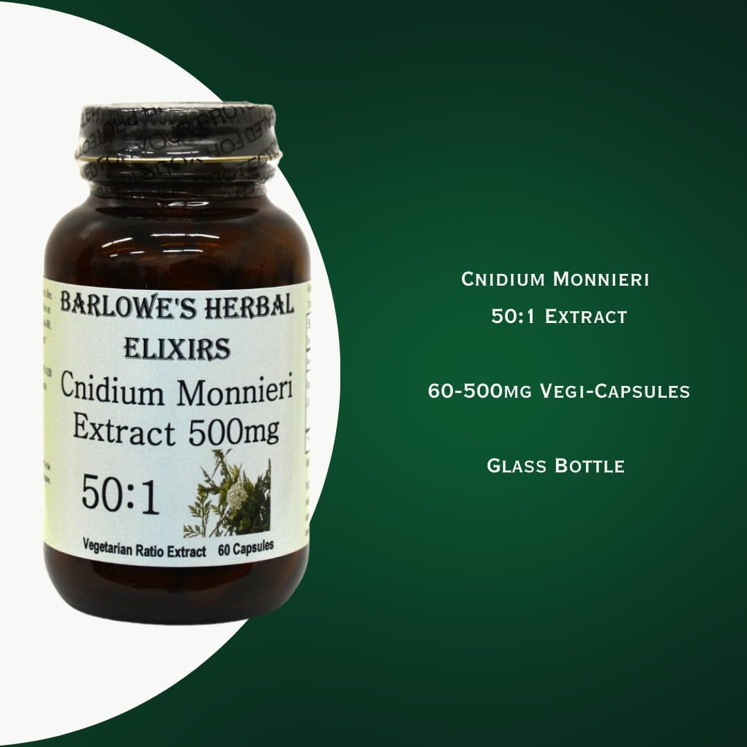 Cnidium Monnieri Extract 50:1-60 500Mg Vegicaps - Stearate Free, Bottled in Glas