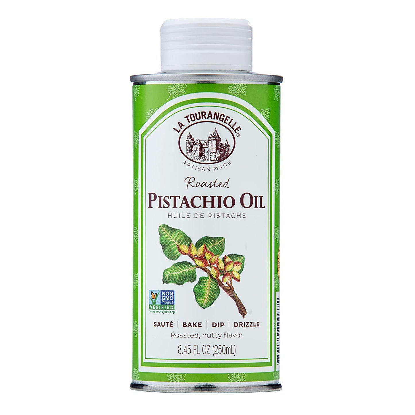 , Roasted Pistachio Expeller-Pressed Oil for Cooking, Baking, and Beauty, Adds F