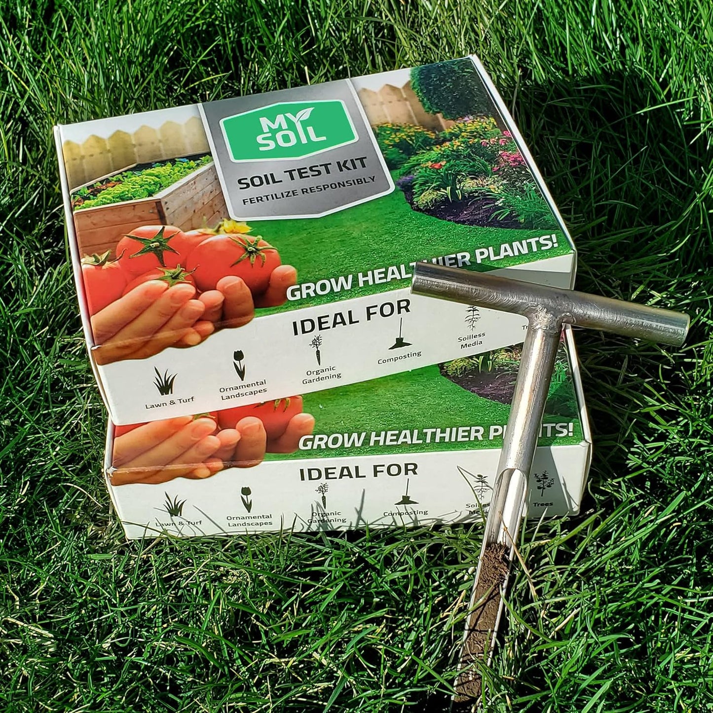 Mysoil - Soil Test Kit PRO Pack | Grow the Best Lawn & Garden | Complete & Accur