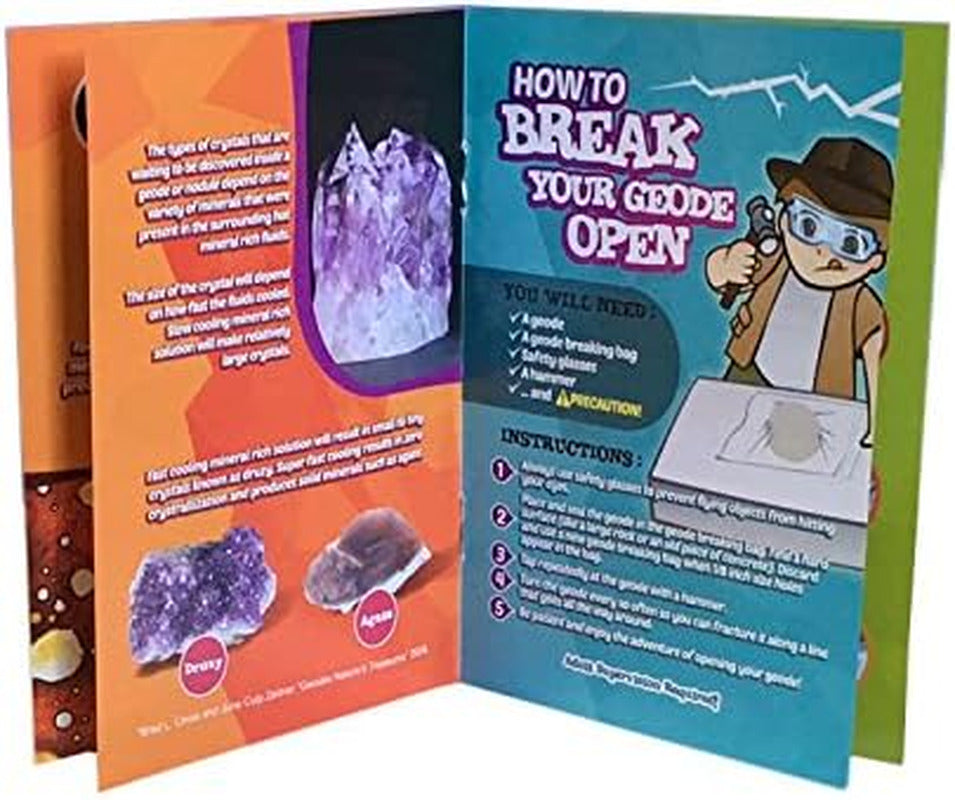 Break Your Own Geodes Kit 12 Whole Geodes Miner’S Choice