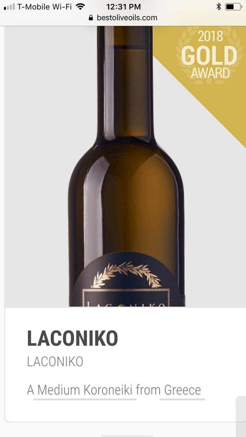 Laconiko Ultra Premium Extra Virgin Olive Oil (Black Truffle)