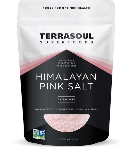 Himalayan Pink Salt, 2.5 Lbs - Extra Fine | Trace Minerals