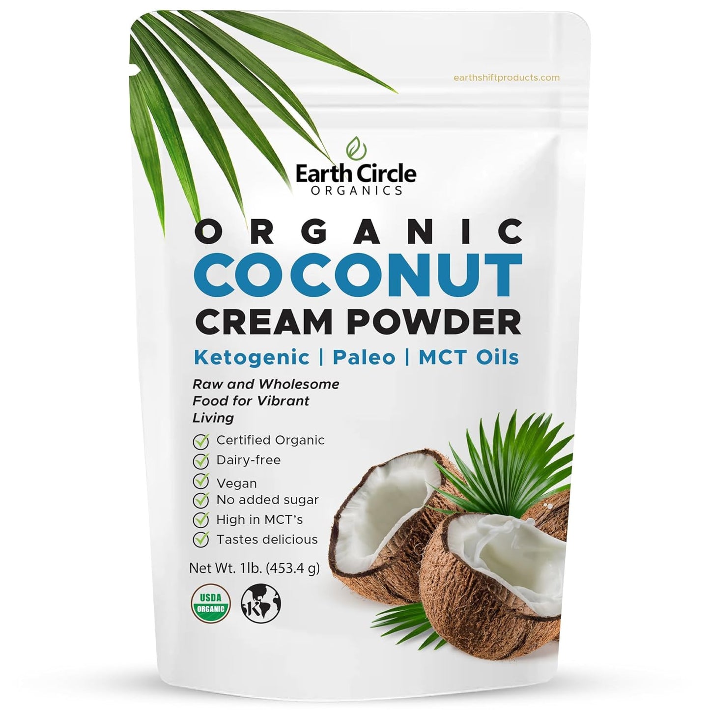 Organic Coconut Cream | Milk Powder, Perfect Keto Coffee Creamer - High in MCT O