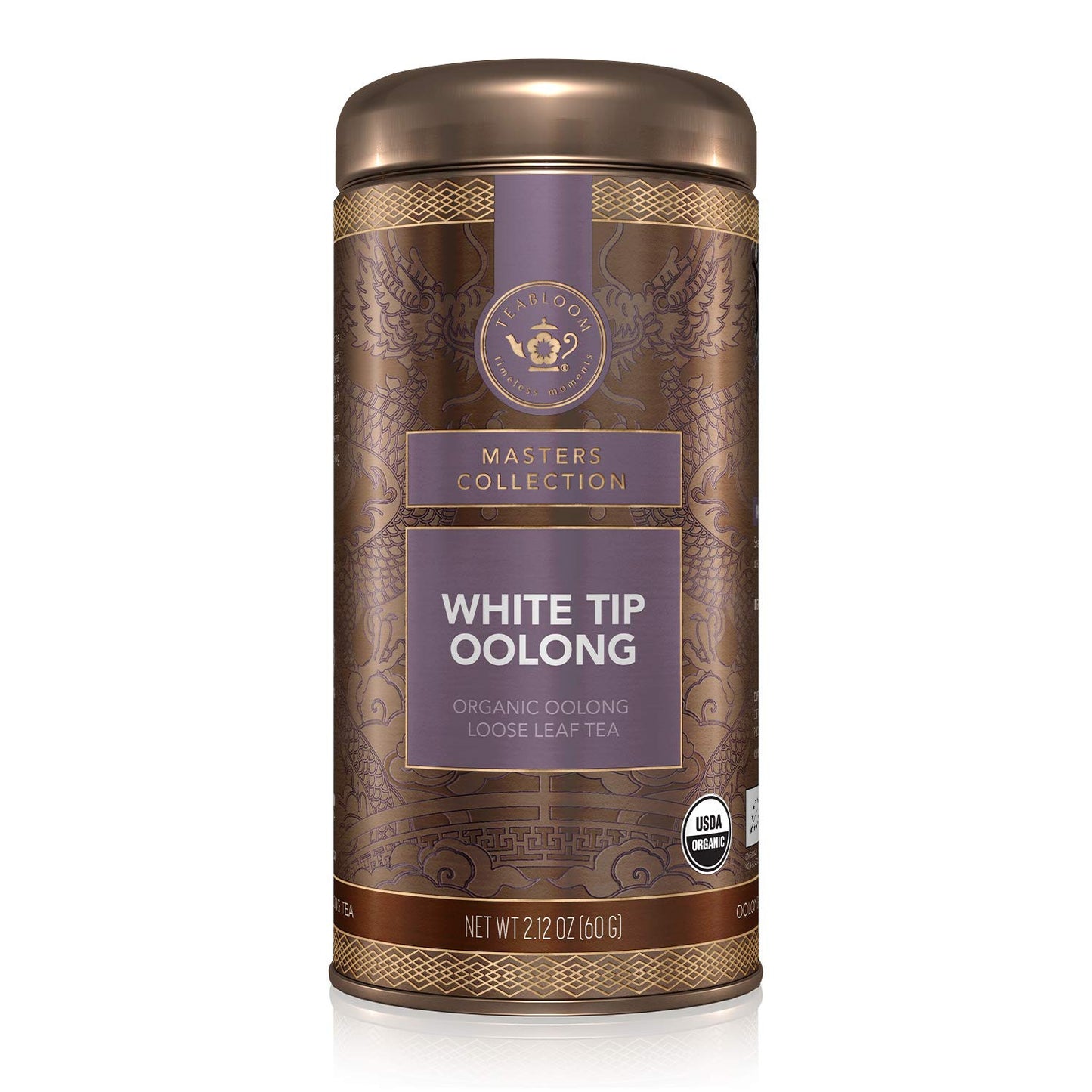 Organic White Tip Oolong Loose Leaf Tea, Sweet and Lush with a Delicate Warm Spi