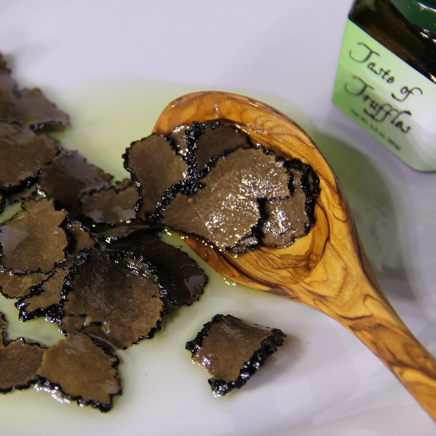 Black Truffle Slices Carpaccio Wt. 3.2 Oz (90G) Preserved in Olive Oil Burgundy