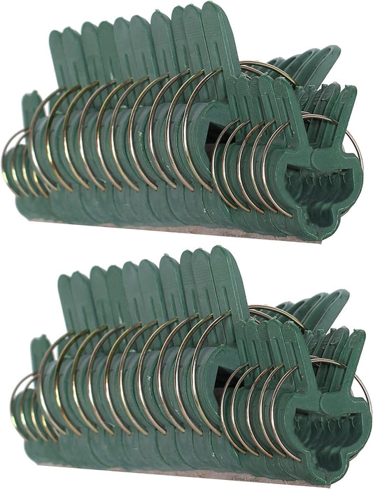 Plant Clips, Tomato Clips for Plant Support 40 PC -Green Gentle Gardening Plant