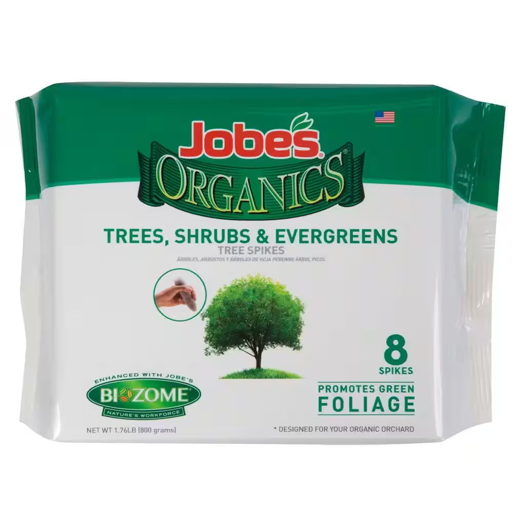 1.76 Lb. Organics Tree, Shrub and Evergreen Fertilizer Spikes with Biozome, OMRI