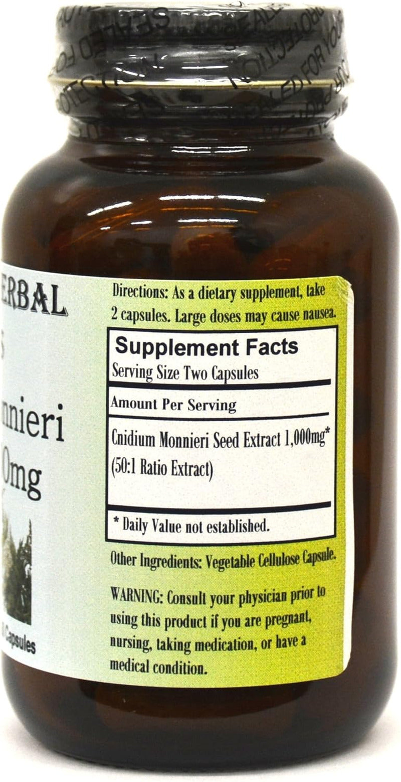 Cnidium Monnieri Extract 50:1-60 500Mg Vegicaps - Stearate Free, Bottled in Glas