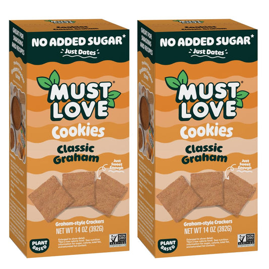 Vegan Graham Crackers - Bulk Pack, Sweetened with Dates, No Added Sugar, Perfect