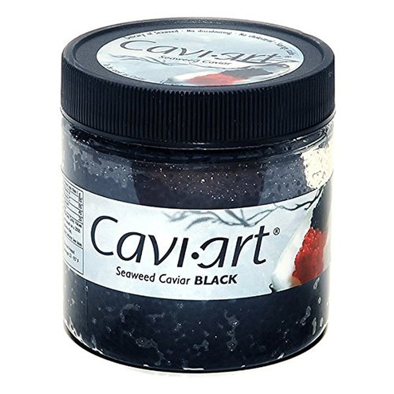 Award-Winning VEGAN Caviar - Black Seaweed Flavor 3.5 Oz (Black )