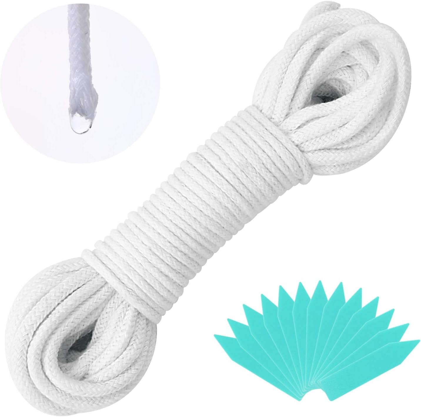 1/6 Inches Self Watering Wick Cord String Cotton Rope for DIY Plant Automatic Wa