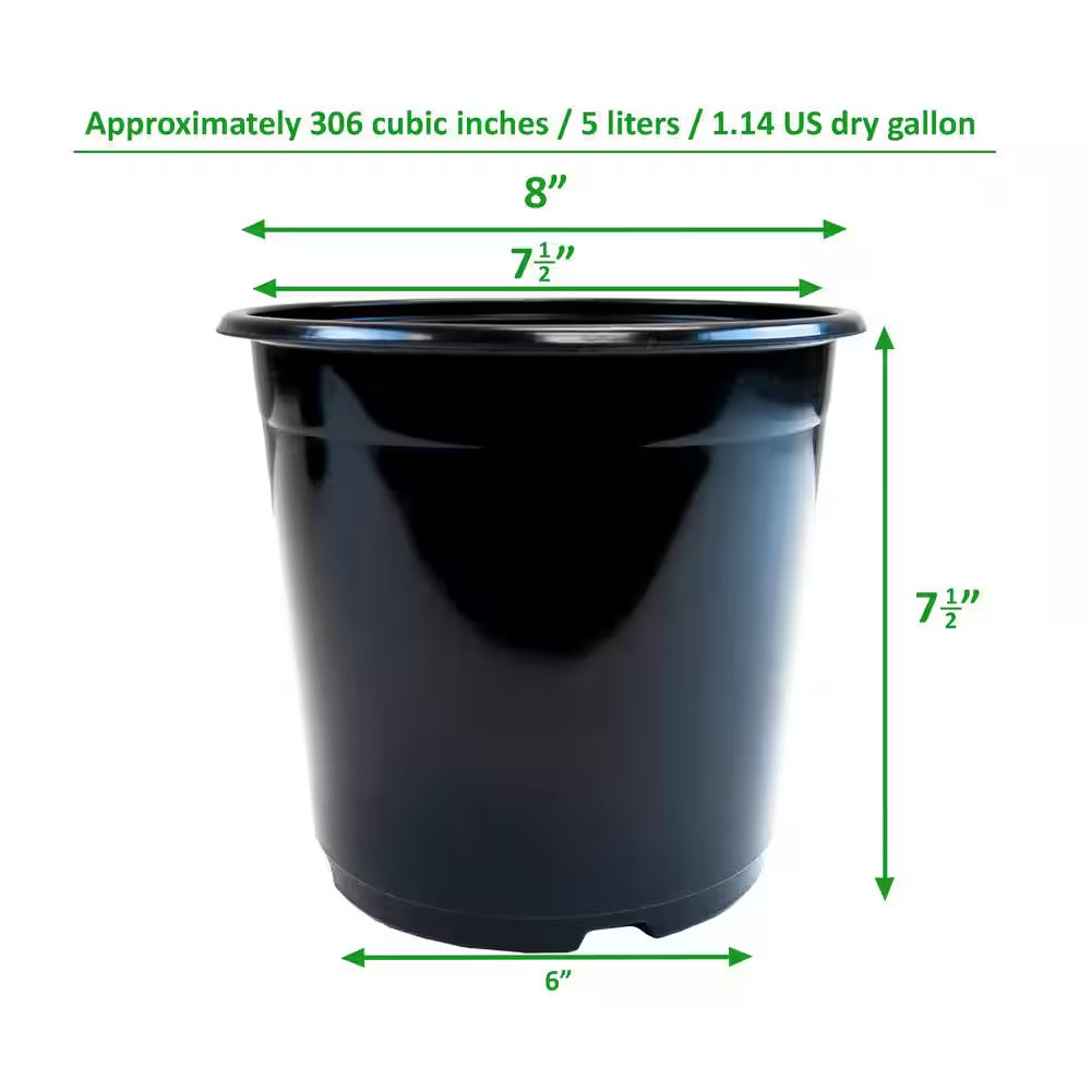 1 Gal. Plastic Nursery Pots (20-Pack)