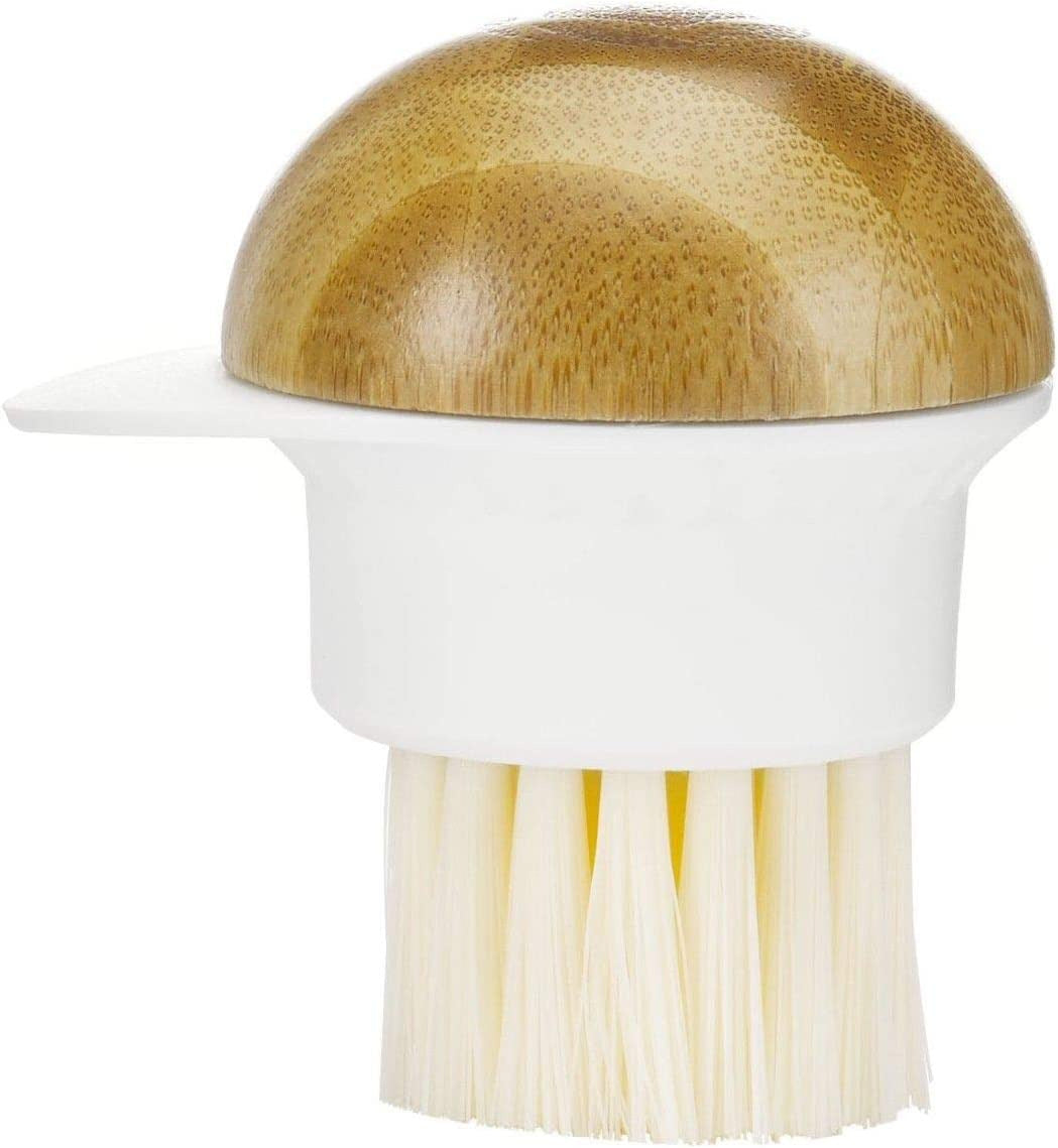 Funguy, 2 in 1 Mushroom Cleaning Brush, White