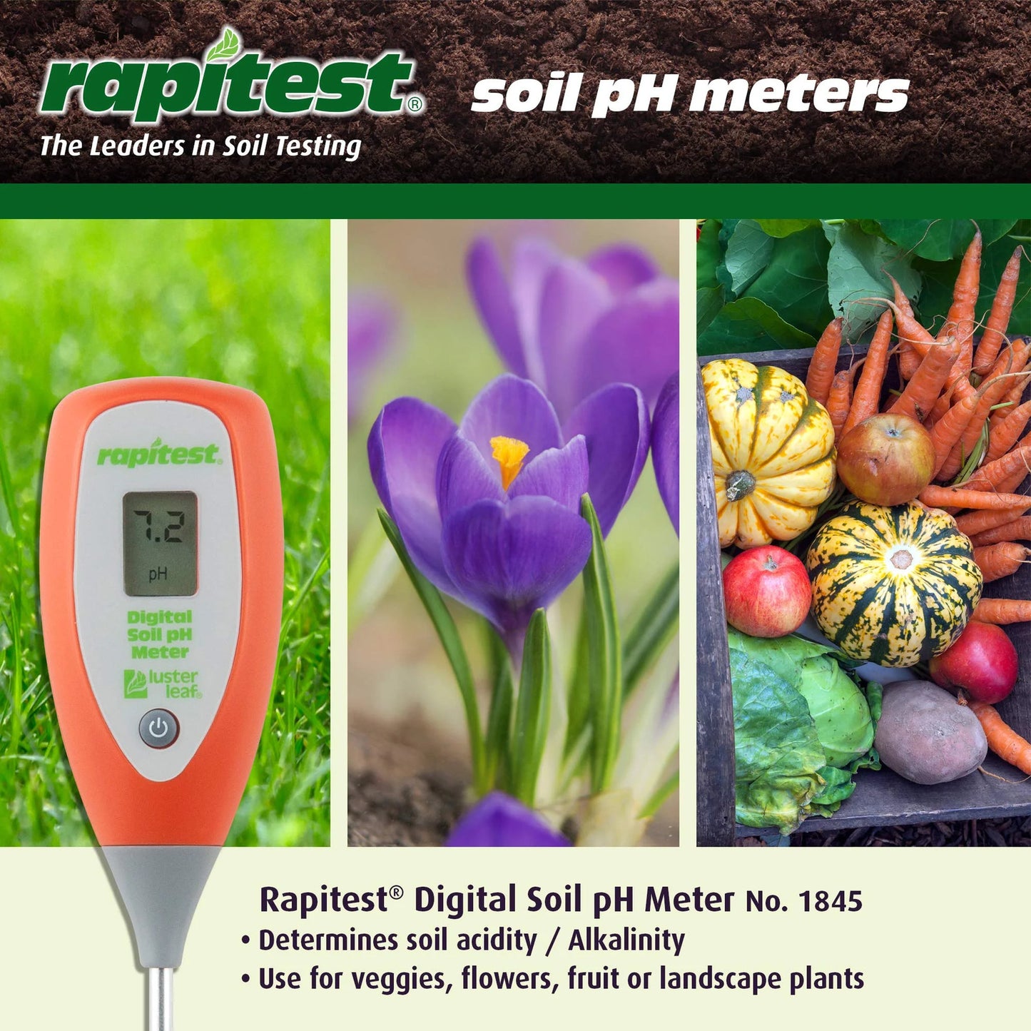 1845 Digital Soil Ph Meter