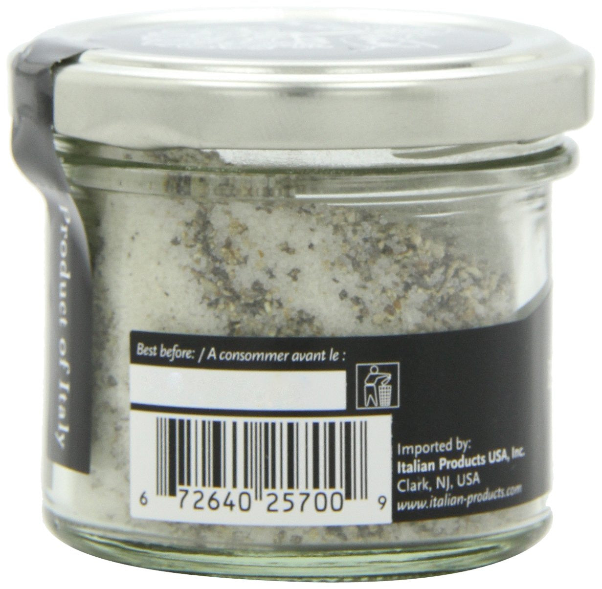 Black Truffle Sea Salt 10% - Truffle Salt for Finishing & Cooking (3.5 Ounces)