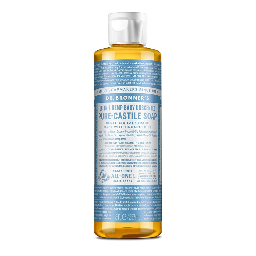 - Pure-Castile Liquid Soap (Baby Unscented, 8 Ounce) - Made with Organic Oils, 1