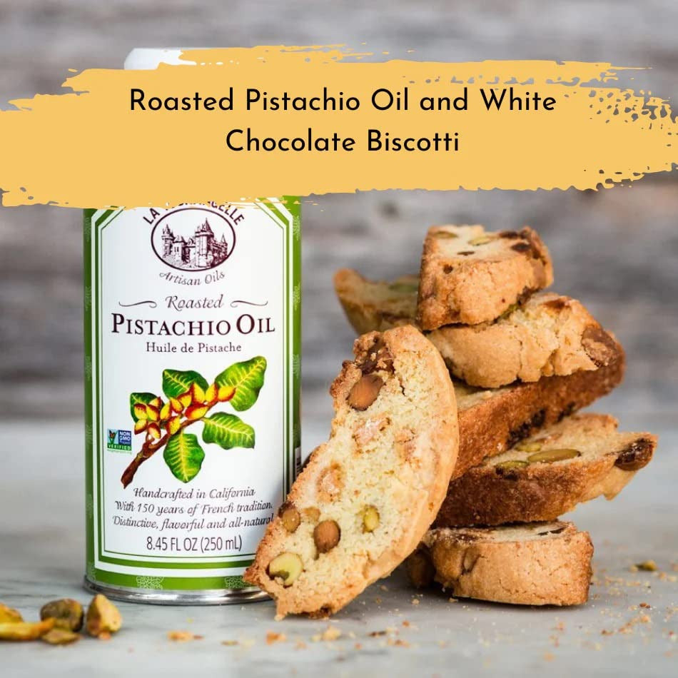 , Roasted Pistachio Expeller-Pressed Oil for Cooking, Baking, and Beauty, Adds F