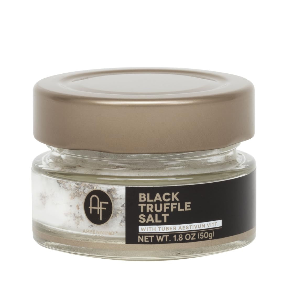 Italian Black Summer Truffle Salt – Gourmet Truffle Salt Made with Real Black Tr