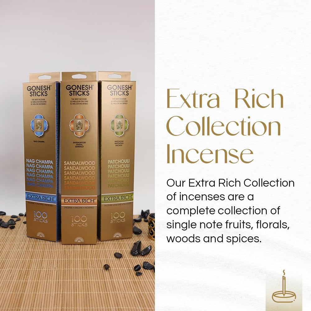 - Extra Rich Scented Incense Sticks - Non-Toxic 10” Slow Burn Aromatic Sticks -