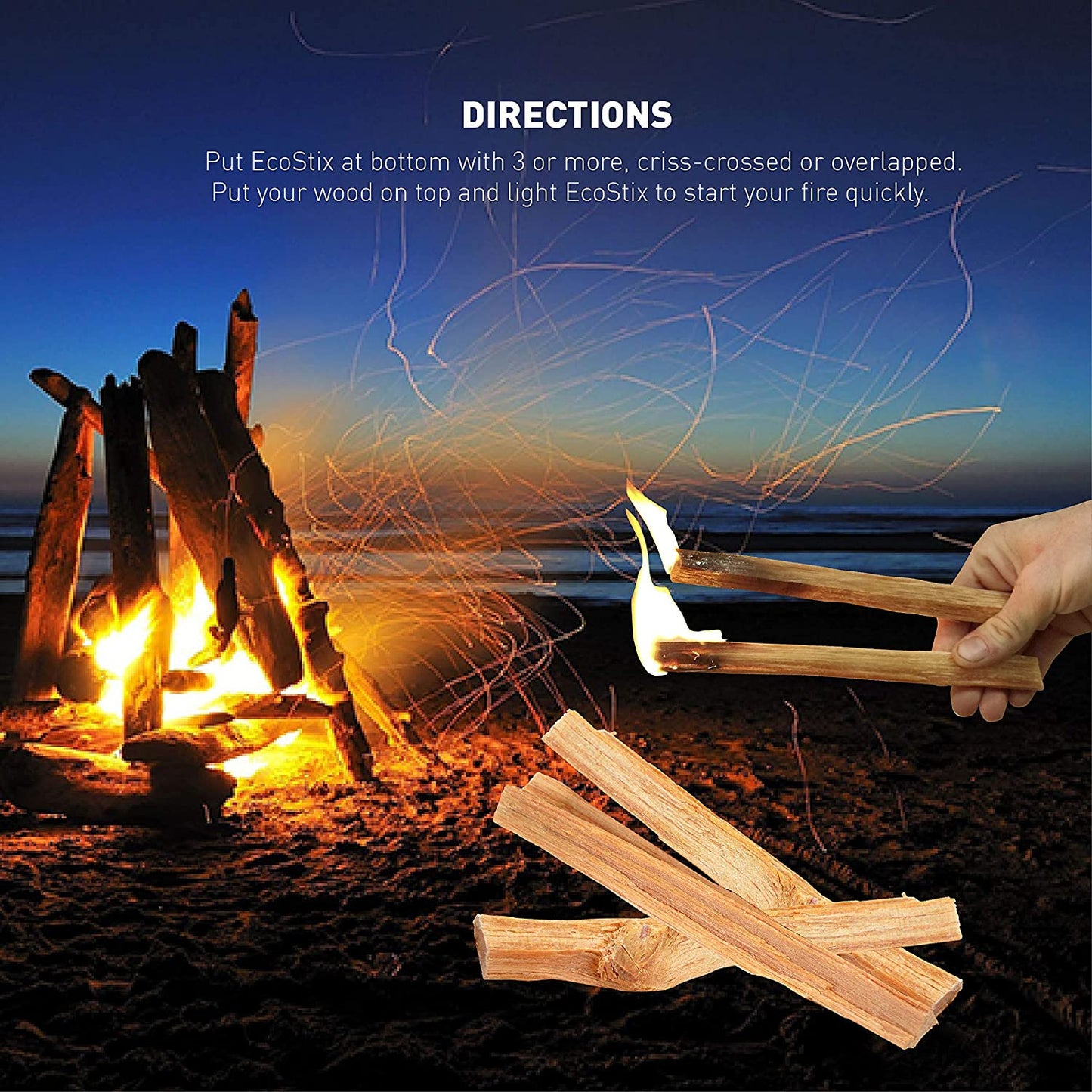 Eco-Stix Fatwood Fire Starter Kindling Firewood Sticks Bulk Packaged Firestarter