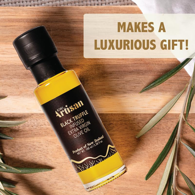 Black Truffle Oil, Gourmet Cooking Oil, Infused Olive Oil, Real Truffle Shavings